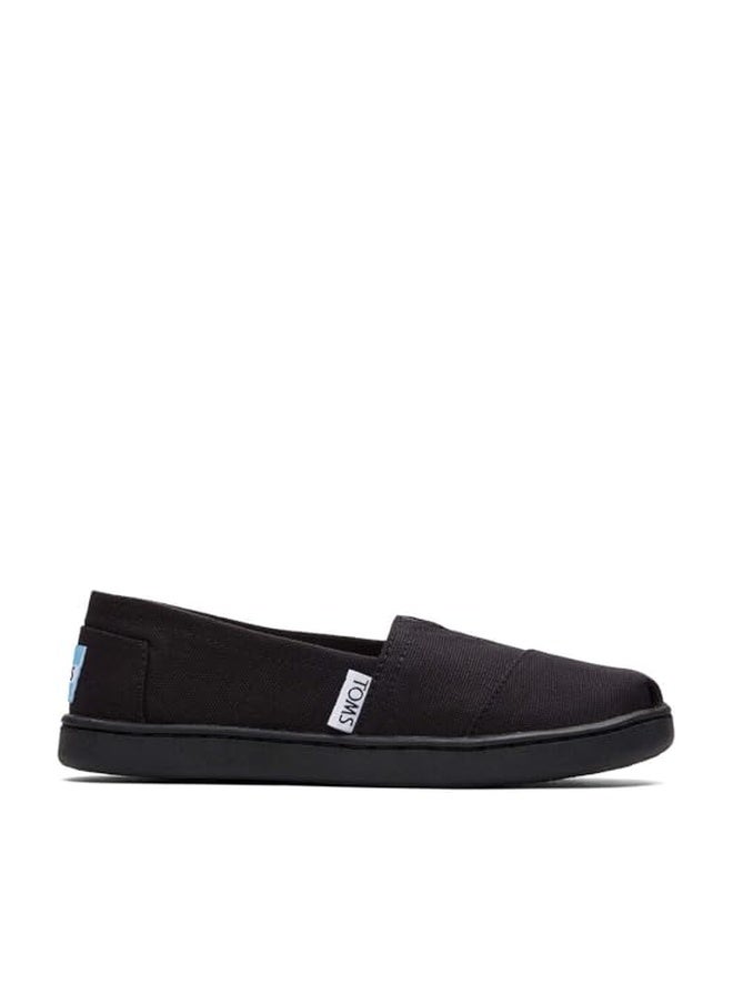 TOMS Unisex-Child Espadrille Sneaker, Black , 4 Big Kid - Image 1