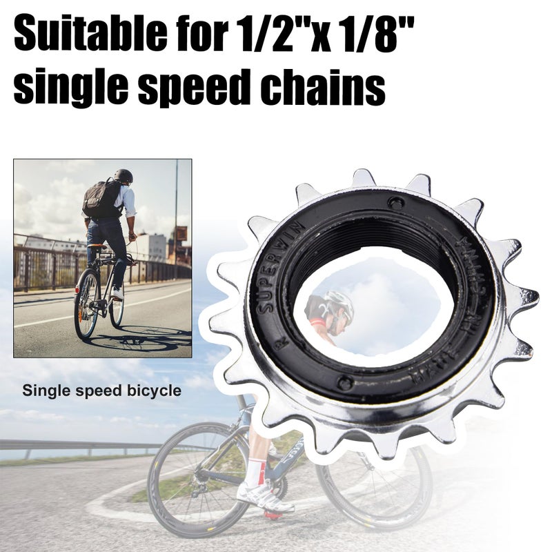 WEEROCK Bike Single Speed Freewheel 16T,One Speed Bicycle Freewheel - Image 3