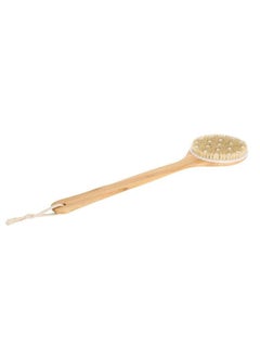 NIBEMINENT Long Handle Brush Back Bath Soft Beads Skin Massage Dead Skin Removes Brush  - Image 4