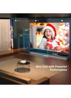 Mini Projector, VOPLLS 1080P Full HD Supported Video Projector, Portable Outdoor Home Theater Movie Projector, 50% Zoom, Compatible with HDMI, USB, AV, Smartphone/Tablet/Laptop/PC/TV Box - pzsku/ZC18D8DA848A057591670Z/45/_/1687460366/0735f39b-6049-4f37-a0b6-813cbc077541