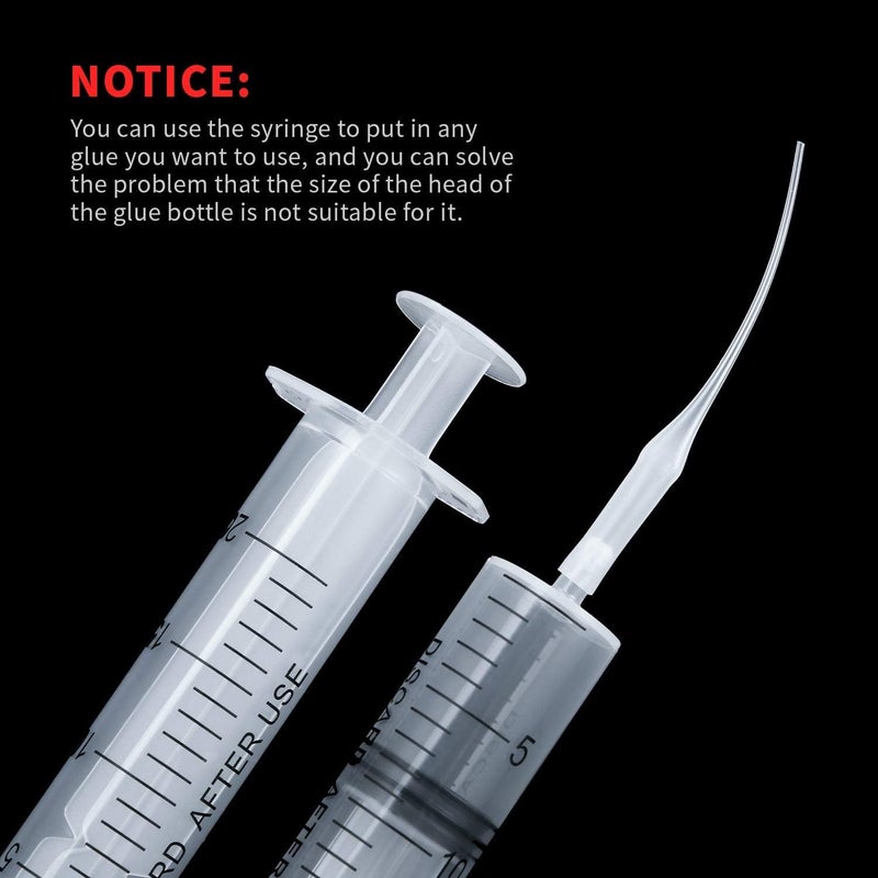 KASTWAVE Glue Micro-Tips Plastic Glue Bottle Tips Glue Extender Precision Applicator for Hobby, Crafting, Lab Dispensing, Adhesive Dispensers (200 Pcs) - Image 2