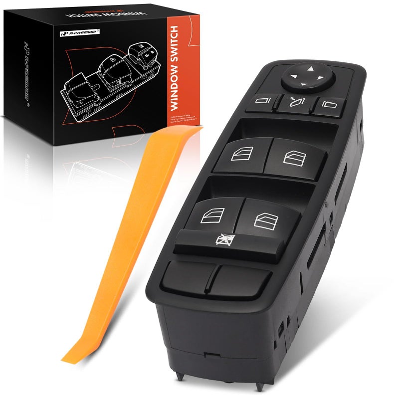 بديل مفتاح نافذة الطاقة الفاخر لمرسيدس بنز X164 W164 W251 GL320 GL350 GL450 GL550 ML320 ML350 ML450 ML550 R320 R350 الجهة الأمامية اليسرى