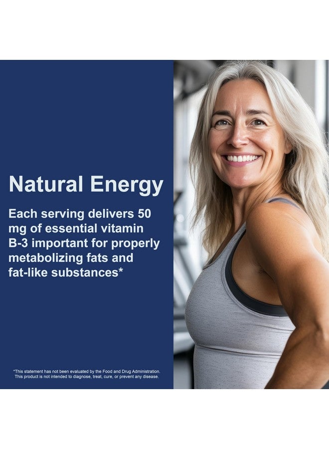 Carlson - Niacin, 50 mg, Supports Cholesterol Metabolism, Energy Production, Heart Health, Nerve Function, 300 Tablets - Image 5