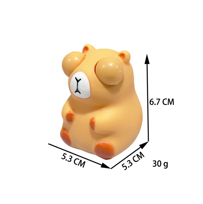 Cross-Border Internet Sensation Stress-Relief Toy, Pop-Eye Capybara Squishy Toy, Squeeze to Vent and Reduce Stress, Squint-Eye Toy - Image 5