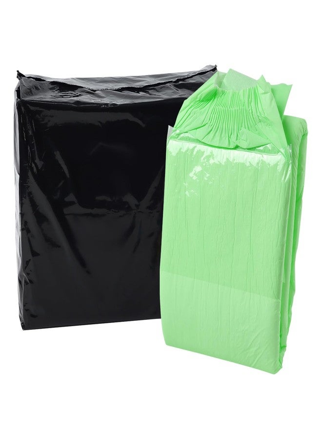 CutiePlusU Disposable Adult Diaper Heavy Absorption Dry Surface Adult Diapers All Night- Green 10 Pieces (Medium 28"-38") - Image 5
