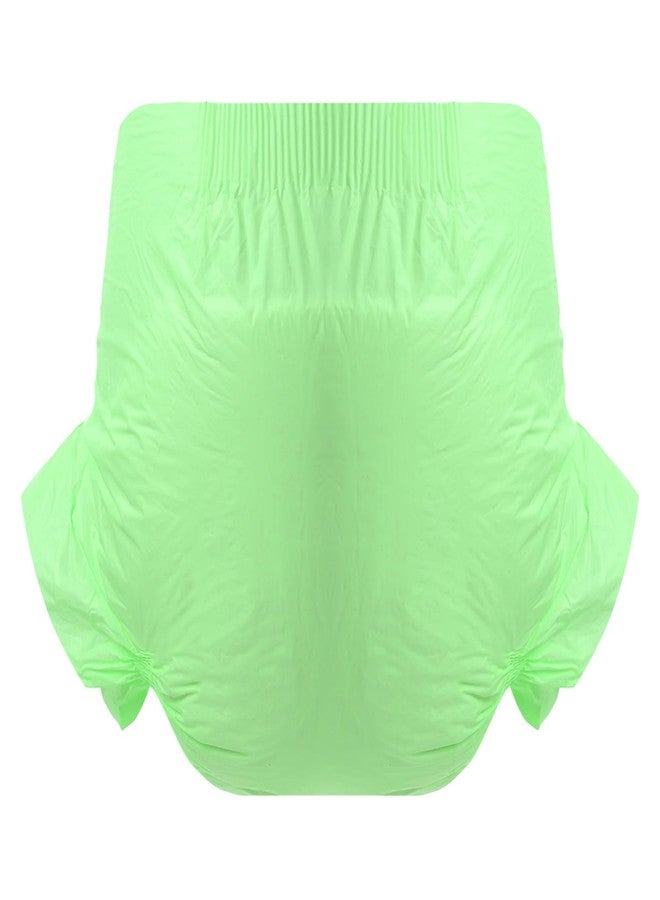 CutiePlusU Disposable Adult Diaper Heavy Absorption Dry Surface Adult Diapers All Night- Green 10 Pieces (Medium 28"-38") - Image 2