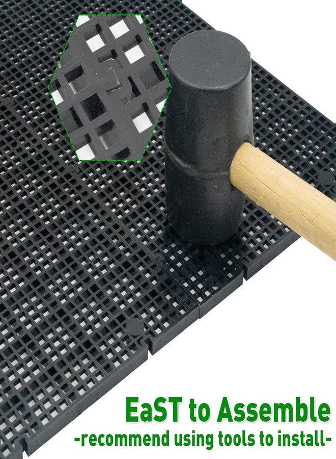 LINLAN 4 Pieces High-Density Aquarium Grid Plastic with 24 Brackets, Fish Tank Divider, Egg Crate for DIY Filtration and Bottom Protection in Aquascaping - Image 3