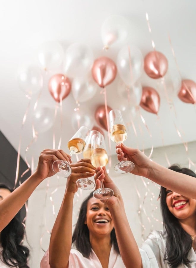 Haolongfa Rose Gold Balloon Arch Kit,134pcs Rose Gold and White Balloons Different Sizes 18/12/10/5 Inch,Rose Confetti Balloons for Mother's Day Birthday Baby Shower Graduation Wedding - Image 3