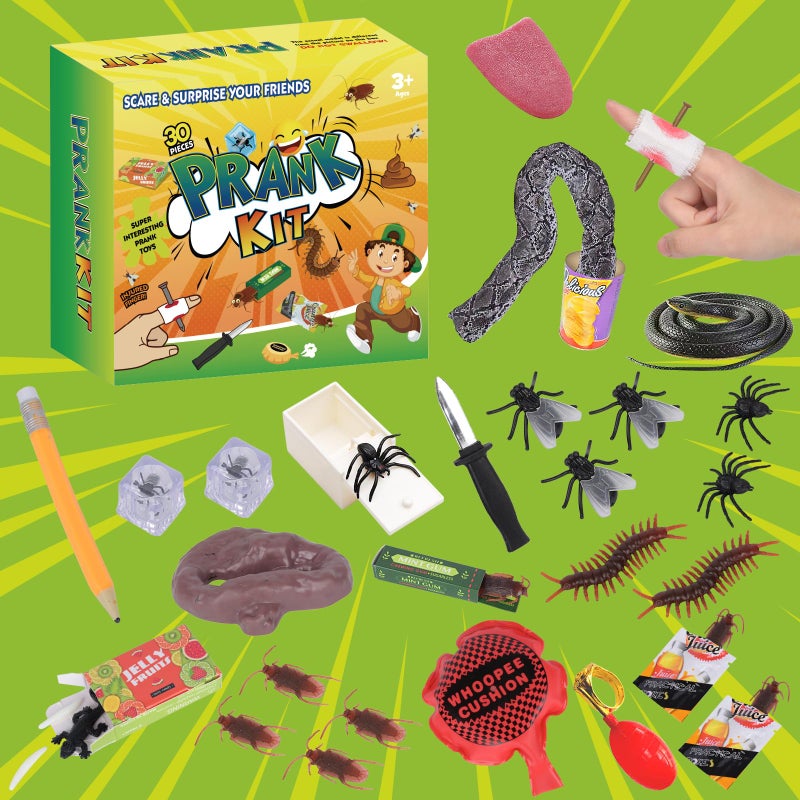 ALLROAD Prank Kit Pranks for Kids Joke BoxUltimate Gift Set 30 Ultimate Practical Jokes and Pranks for Kids Prank Toys Pack Set Box for Gifts - Image 3