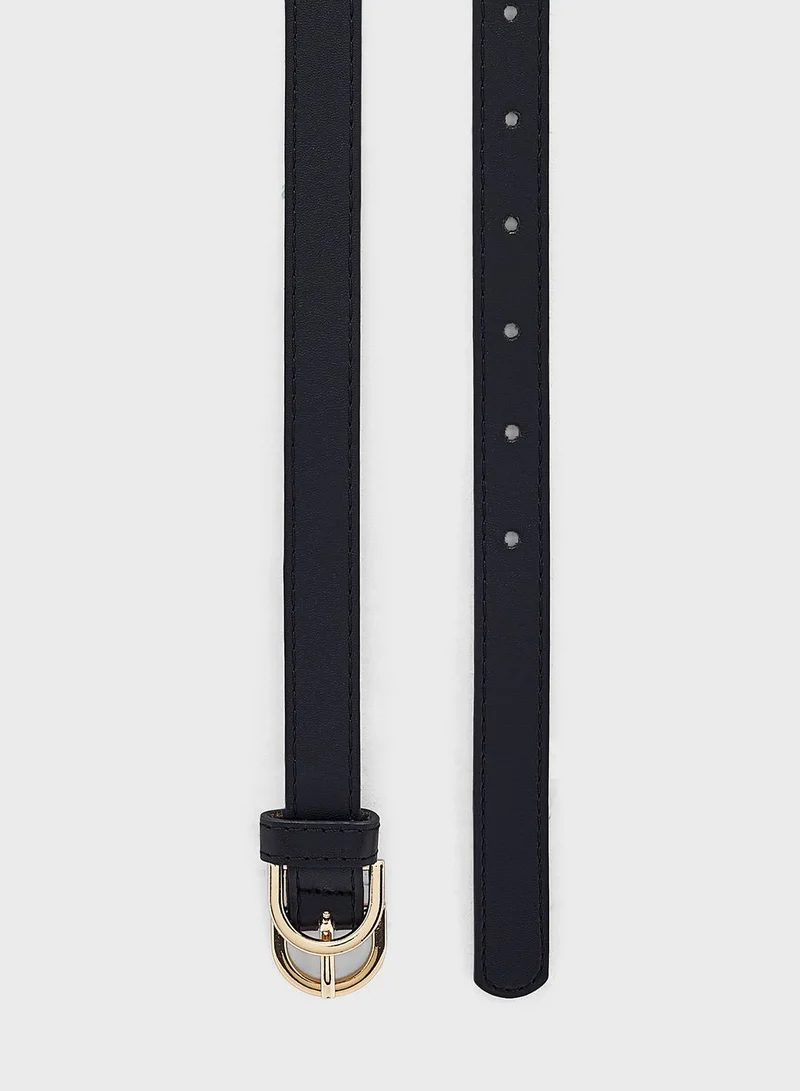 ELLA Two Pack Double Buckle Belt Set