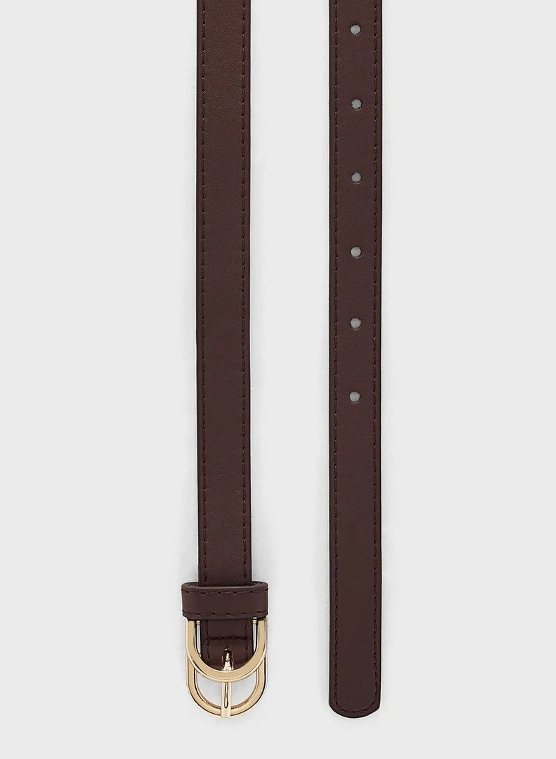 ELLA Two Pack Double Buckle Belt Set