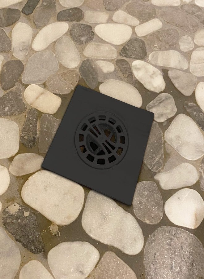 Danco 11087 Square Shower Hair Catcher with Replacement Baskets, Shower Drain Protector in Matte Black - Image 2