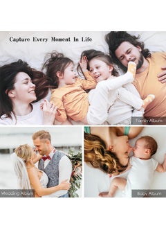 Home Elements HOME ELEMENTS Self Adhesive Photo Album Scrapbook Album 20 Sheets/40 Double Sided Pages DIY Photo Album For Family Portraits Wedding Anniversary Birthday Memory Book (Olive Green)  - Image 5