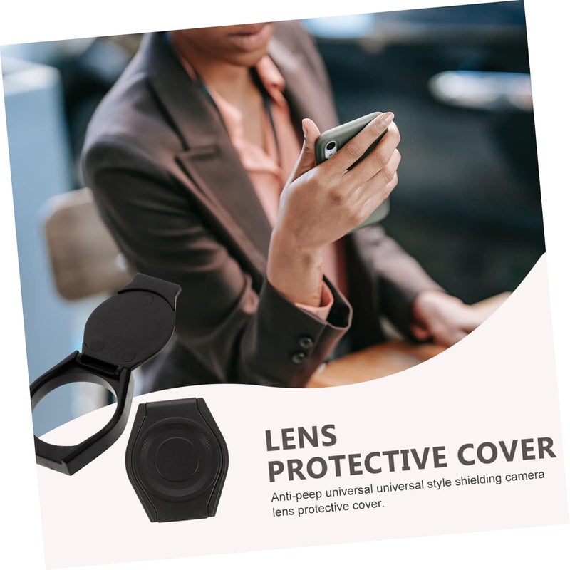 Mikinona 5Pcs Durable Webcam Covers for Privacy Protection Practical Camera Covers for Laptop Tablet Scratch Resistant Easy to Use Fit Black - Image 5