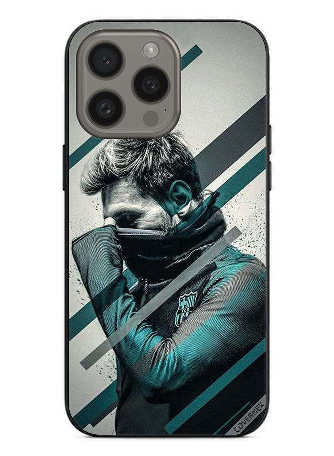 Covernex غطاء حماية لجهاز آبل آيفون 15 برو ميسي إخفاء الوجه - Image 1