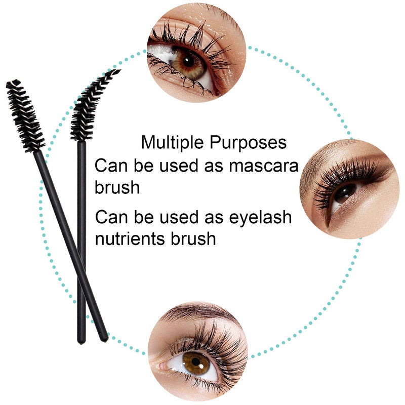 Obinhere 300 Pcs Disposable Mascara Wand Eyelash Brush for EyeLash Extension Supplies - Image 5
