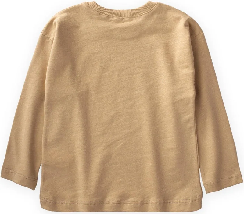 Cigit Label Detailed Seasonal T-Shirt 2-10 Years Old Melon