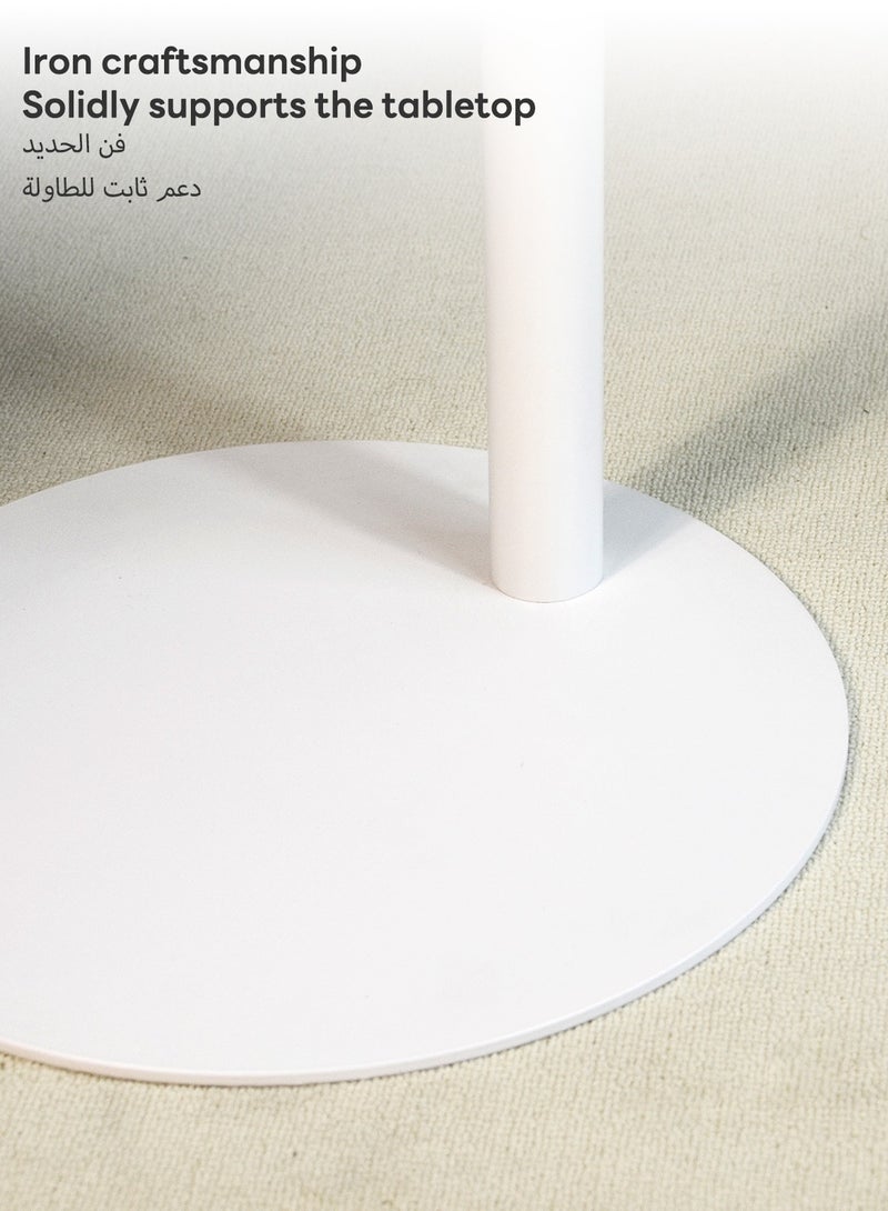 Sharpdo C Shaped End Table,Iron Coffee Table, Side Table,Couch Table, Sofa Side Table for Living Room Bedside Bathroom Office Laptop Snack Table,  Easy Assembly - Image 5