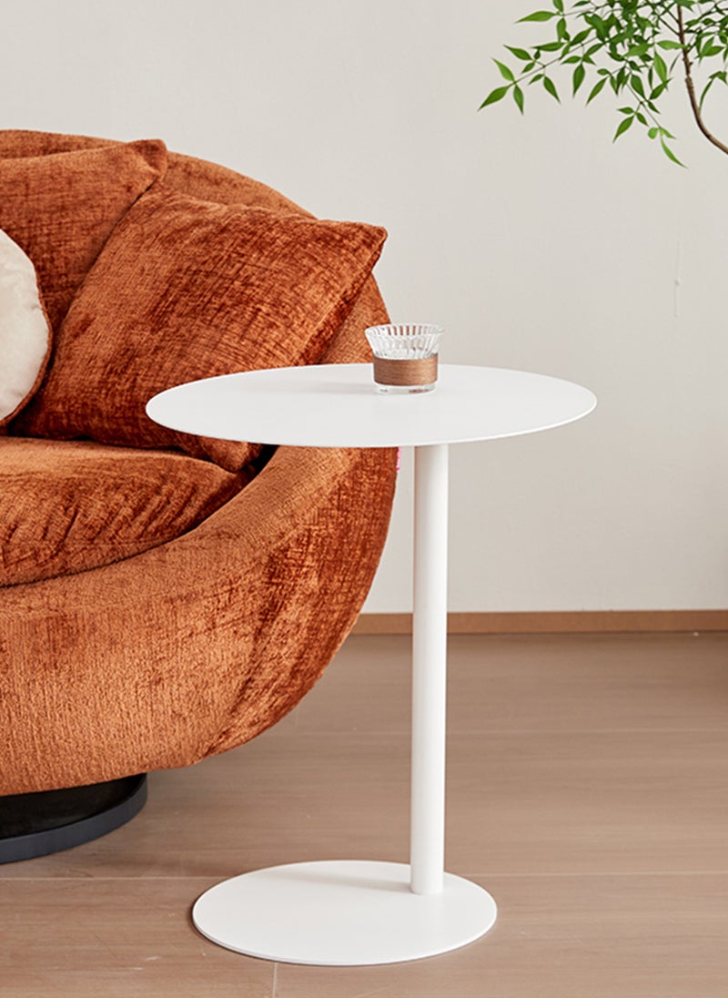 Sharpdo C Shaped End Table,Iron Coffee Table, Side Table,Couch Table, Sofa Side Table for Living Room Bedside Bathroom Office Laptop Snack Table,  Easy Assembly - Image 2