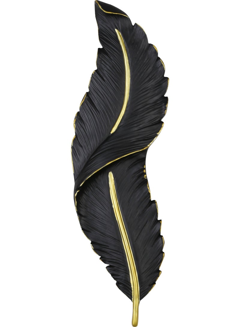 هامر ابليك جداري ريش جداري طراز حديث لون الشكل اسود مقاس صغير لون الانارة اصفر تصميم عصري - Image 4