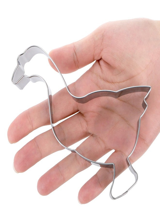 DEAYOU 2 Pcs Goose Cookie Cutter Set 5", Stainless Steel Crown-Shaped Number 1 Cookie Mold for Fruit, Pancake, Fondant, Cake, Bread, Biscuit, Sandwich, Party Decor, First Birthday Baking Supplies - Image 4