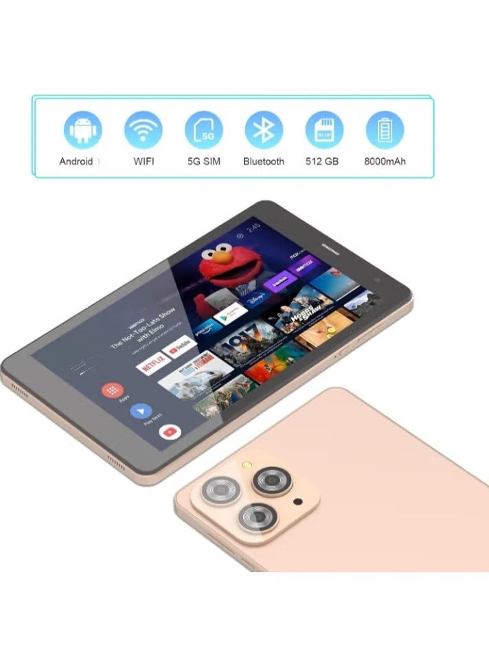 ELTRAZONE CM817 Pro Max 8 Inch Android 14 Tablet, Octa-Core, 8GB RAM 512GB ROM, 5G LTE SIM, 1280×800 IPS HD Screen - Image 3