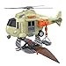VIIGER Dino Rescue Kids Helicopter Toy Playset with Pterosaur Dinosaur Animal Transport Toy Airplane Lights and Sound Friction Power Rotatable Propeller Safari Rescue Vehicle Toys for Boys Toddler Gifts - Image 2