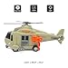 VIIGER Dino Rescue Kids Helicopter Toy Playset with Pterosaur Dinosaur Animal Transport Toy Airplane Lights and Sound Friction Power Rotatable Propeller Safari Rescue Vehicle Toys for Boys Toddler Gifts - Image 4