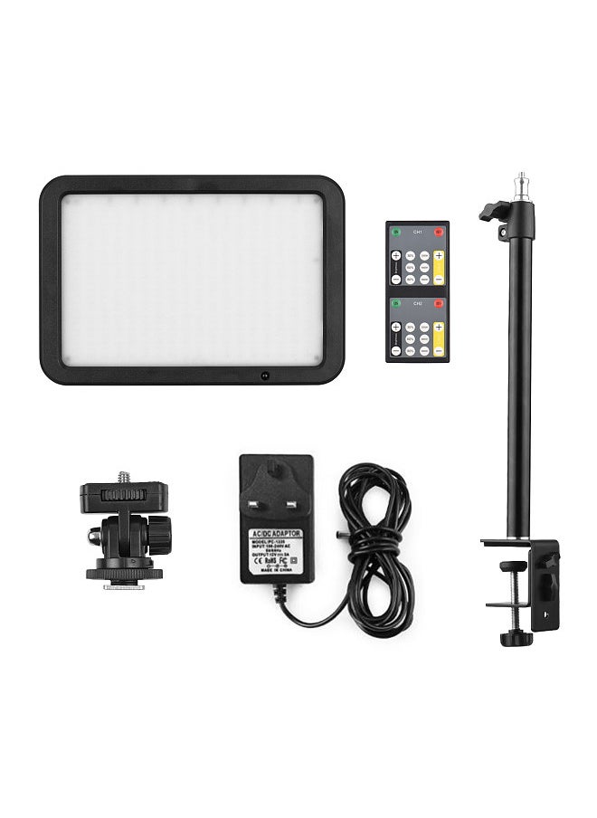 Generic - 22W Video Light Kit Photography Fill Light with C-Clamp Stand 216PCS Lamp Beads Bi-Color Temperature - Image 1
