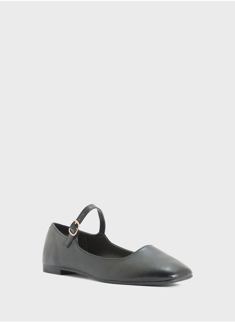 Savannah Collection Classic Mary Jane Ballerina Flat  - Image 2