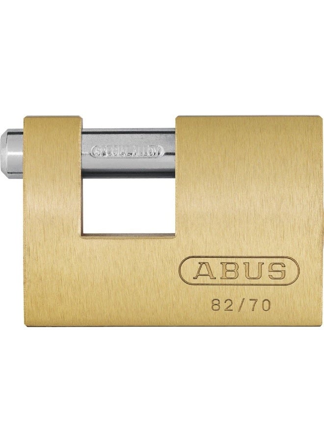 أباس قفل أمان ABUS 82/70 KD B 82 من النحاس الأصفر الصلب بمفتاح مختلف - Image 1