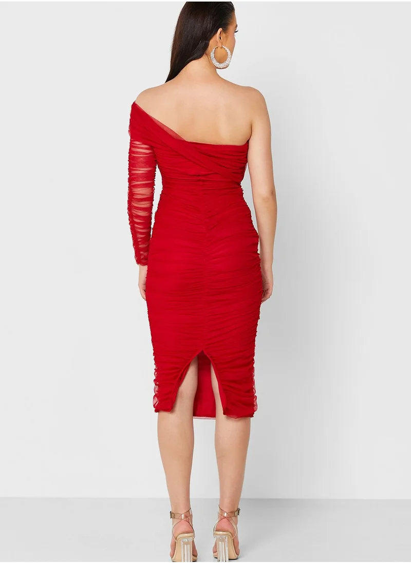 Ella Limited Edition Ruched Sleeve Bodycon Dress