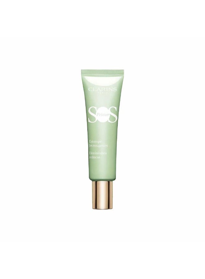 Clarins SOS Color Correcting Face Primer in the shade 04 Green (Redness), 30 ml size - Image 1