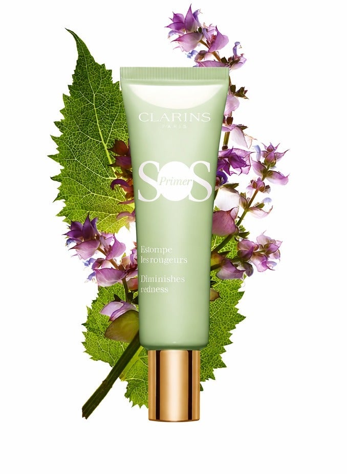 Clarins SOS Color Correcting Face Primer in the shade 04 Green (Redness), 30 ml size - Image 2