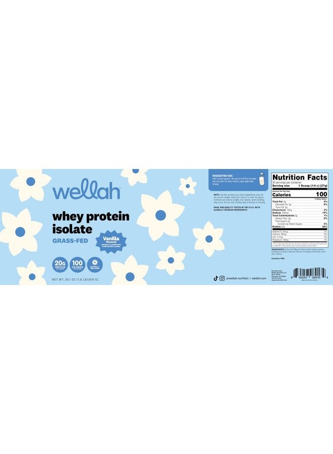 Wellah Protein Your Whey (30 Servings, Vanilla) - Whey Protein Isolate Protein - Image 5