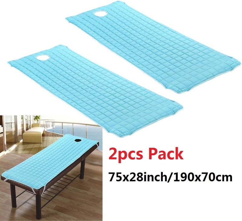 klarako 2 Pcs. Massage Table Massage Table Bedding Bed Sheet Bed Linen Table Skirt Skirt klarakoBlue, as described - Image 5