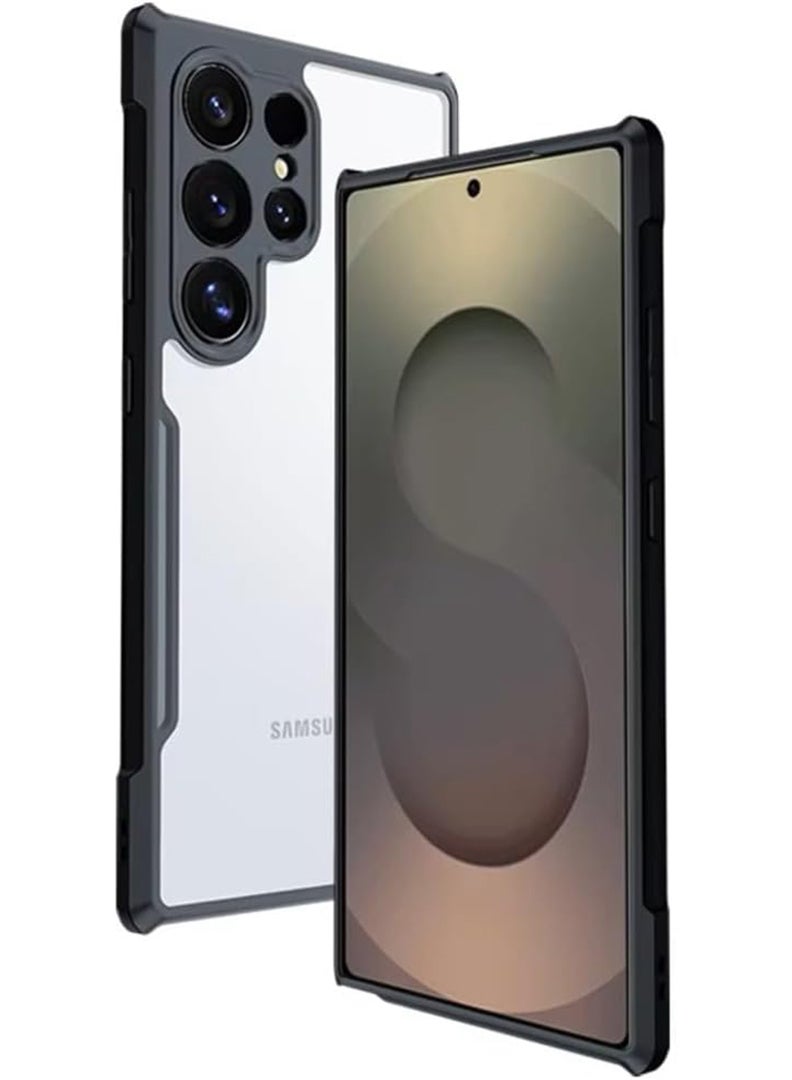 Case Up Case For Samsung Galaxy S25 Ultra Crystal Clear Tactical Back Cover Case With 360 Degree Protection, Shockproof Bumper Protective Phone Cover, Anti-Scratch Hard PC Back (Clear) - Image 1