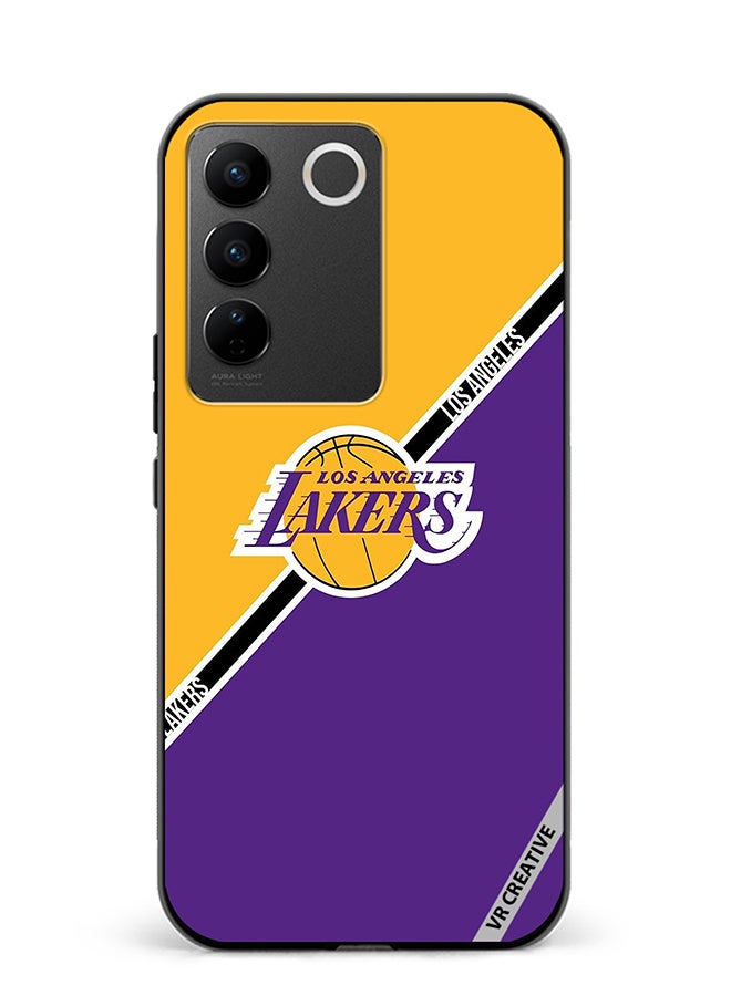 VR CREATIVE Protective Case Cover For Vivo V27e Los Angeles Lakers Design Multicolour - Image 1