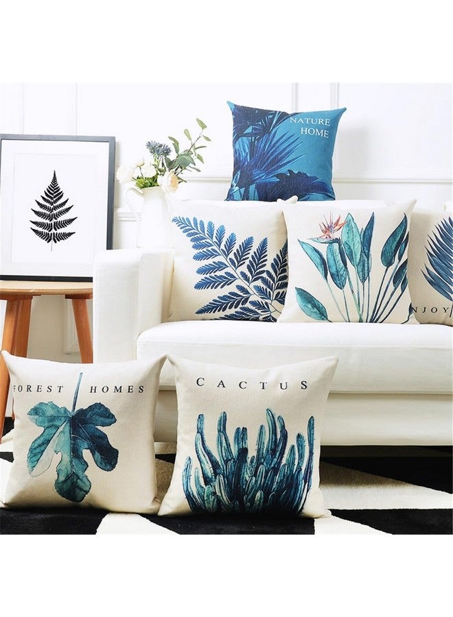 AEROHAVEN Premium Set of 5 Nature Digital Printed Hand Stitched Throw Pillow/Cushion Covers - CC229 - (20 x 20 Inch) - Image 1