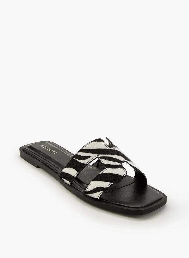 Celeste Women Animal Print Sandals