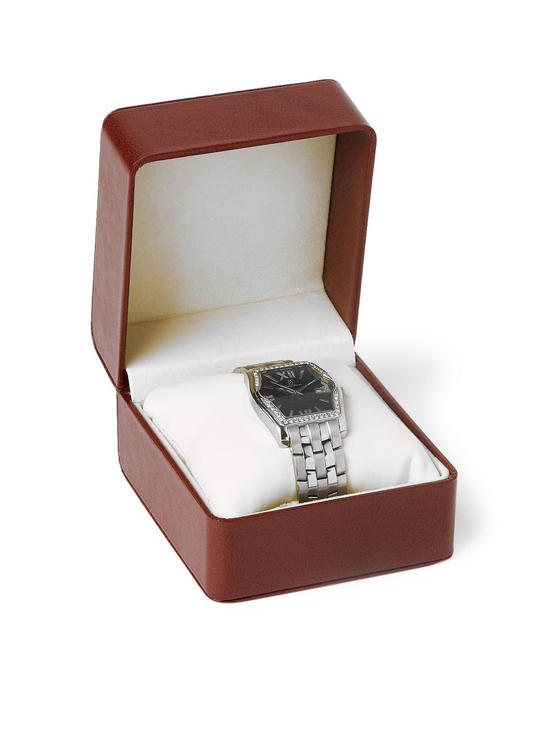 Philippe Moraly of Switzerland ساعة يد معدنية تناظرية MS0711WB - 35.3 مم - فضي - Image 5