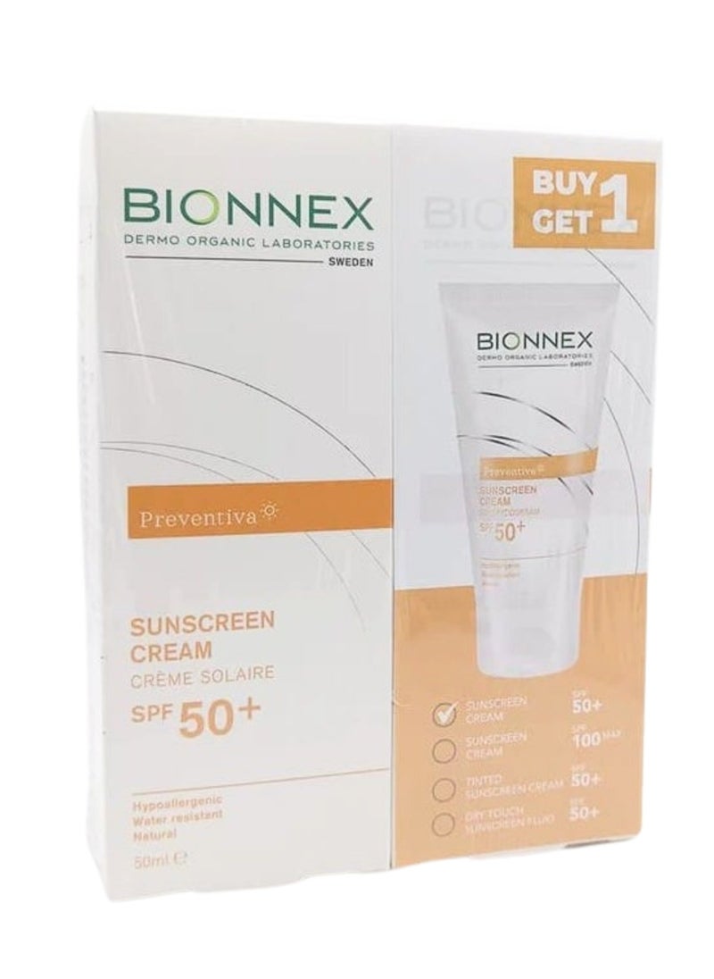 BIONNEX Bionnex Preventiva Sunscreen Cream 50+ 50Ml  Buy 1 Get 1 Free 