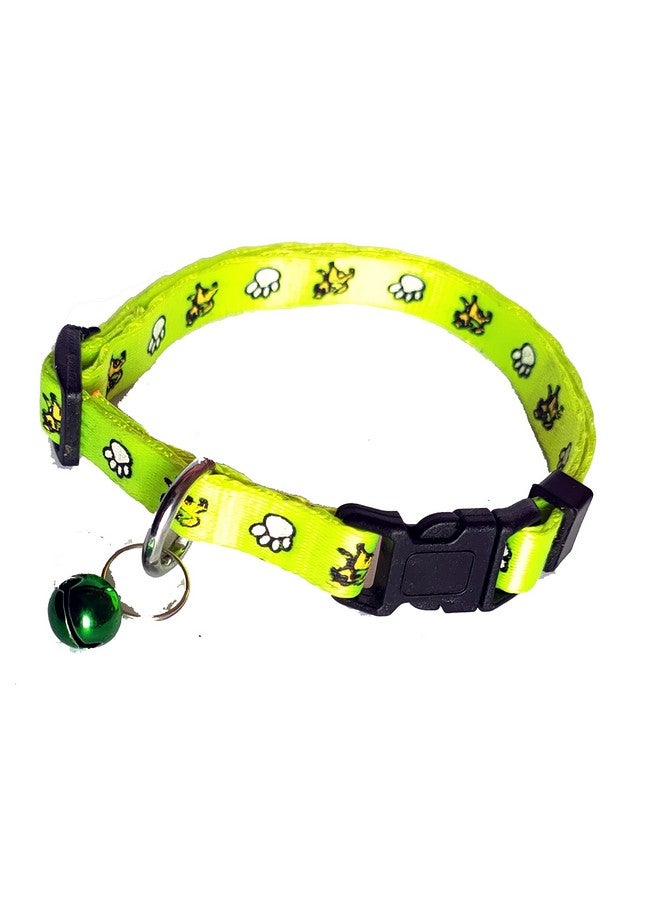 طوق نايلون ناعم عالي الجودة للكلاب الصغيرة والجراء طوق قطط مطبوع عليه أشكال حيوانات 10 مم (عبوة من قطعة واحدة) (لون برتقالي) - Image 2