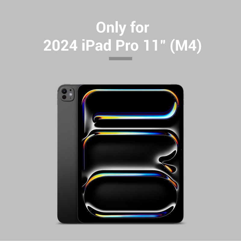 MAGEASY CoverBuddy for M3/M2 iPad Air 11â€ (2024-2025) - iPad Air Case Compatible with Magic Keyboard, Enhanced Thickness & Heat Dissipation, with Pencil Holder - Black (5.0 Leather) - Image 2