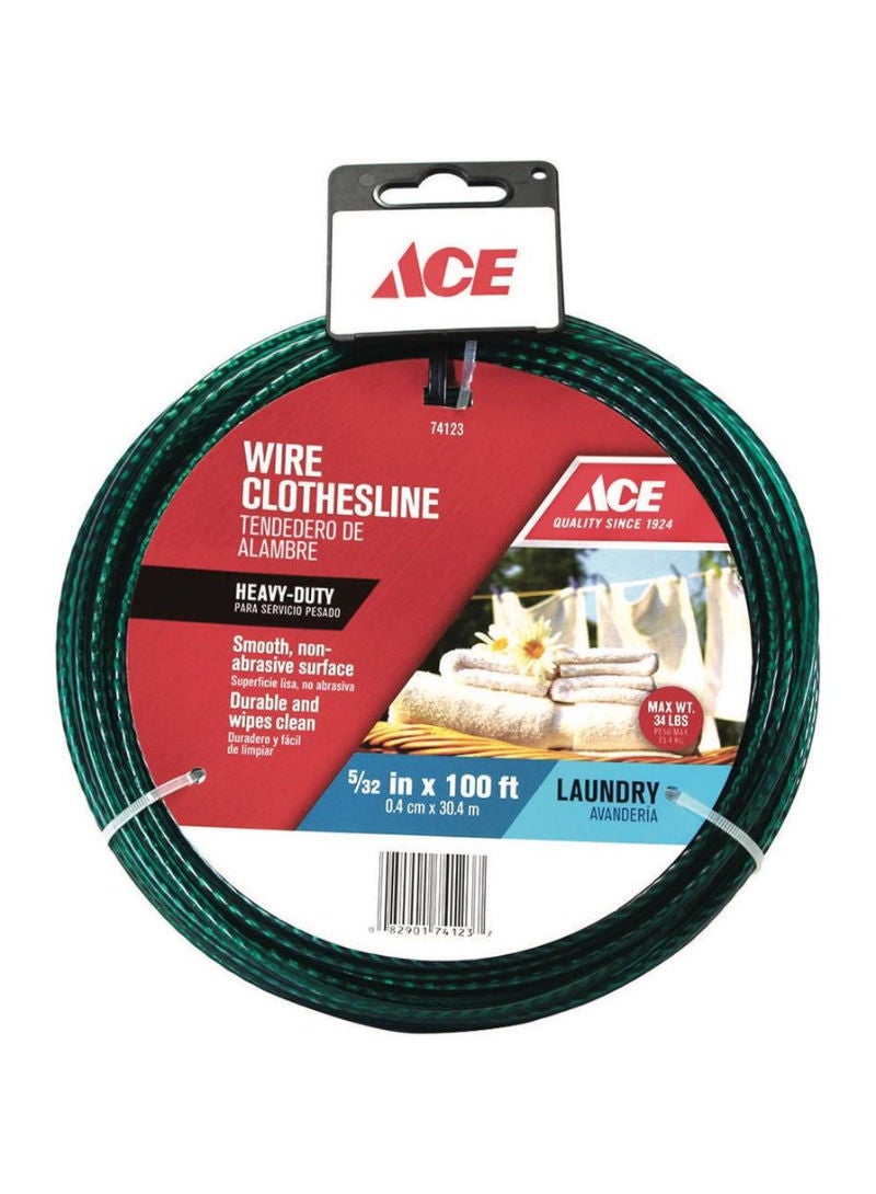 ACE Ace PVC Wire Clothesline 30.4m Sold Per Piece 