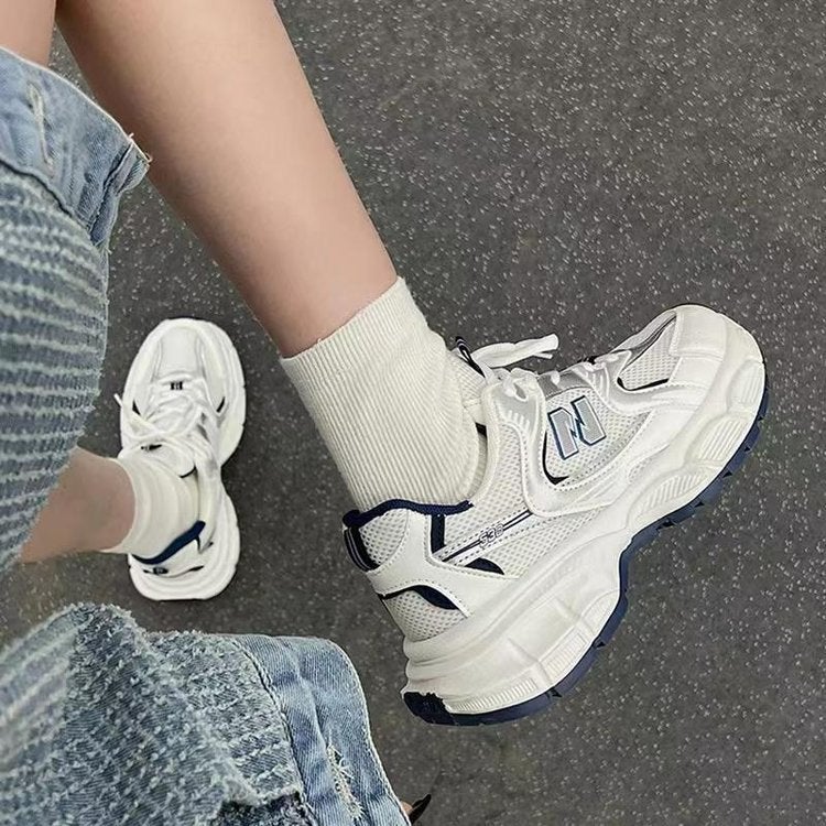 Torre Shoes Women 2025 Autumn New Fashion Thick Sole Lightweight Mesh Breathable Korean Casual Sneaker Women - Image 1