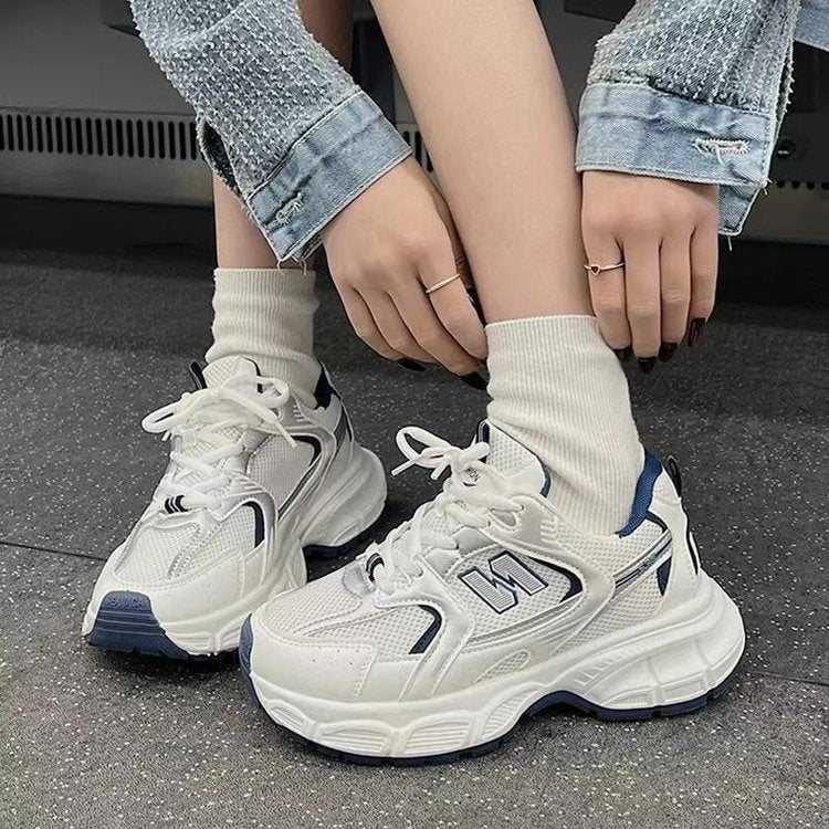 Torre Shoes Women 2025 Autumn New Fashion Thick Sole Lightweight Mesh Breathable Korean Casual Sneaker Women - Image 2