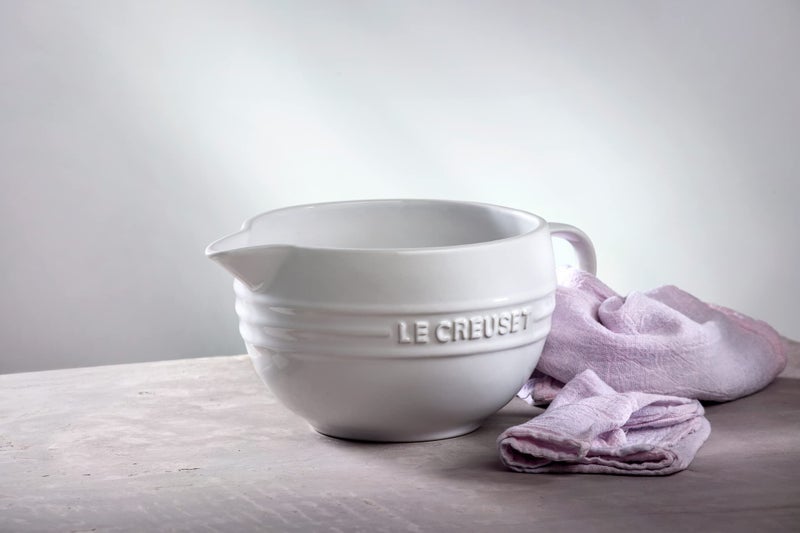Le Creuset Stoneware Signature Batter Bowl, 3.2qt., Shallot - Image 2
