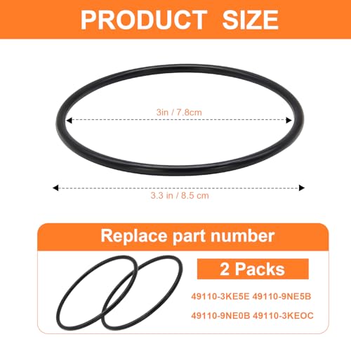 Antrys Power Steering Pump O-Ring Repair Kit for 2013-2020 Nissan Pathfinder EHPS, 49110-3KE5E Replacement O-Rings Fix Power Steering Leaks, Ensuring Stable and Reliable Steering Performance - 2 Pack - Image 3