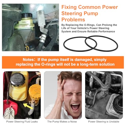 Antrys Power Steering Pump O-Ring Repair Kit for 2013-2020 Nissan Pathfinder EHPS, 49110-3KE5E Replacement O-Rings Fix Power Steering Leaks, Ensuring Stable and Reliable Steering Performance - 2 Pack - Image 5